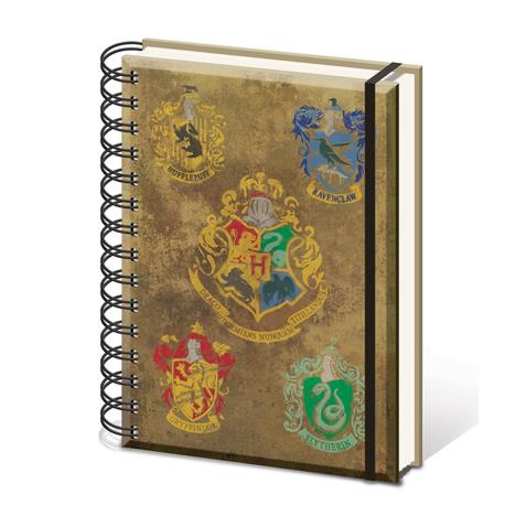 Harry Potter Hogwarts Crests A5 Spiral Notebook £6.49
